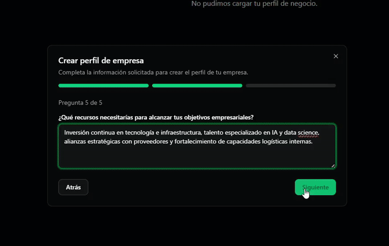 Form with dynamic question generation